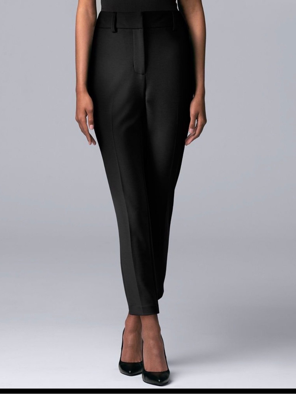 Simply Vera Vera Wang High-Rise Skinny Ankle Pants Black 12 NWT